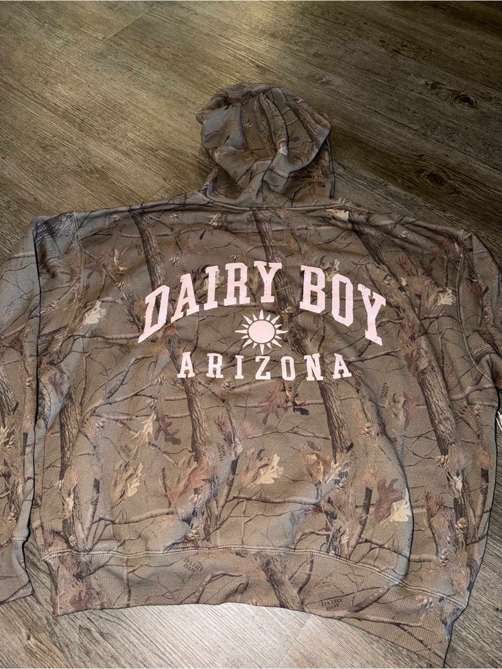 Dairy Boy Arizona exclusive study break camo hoodie Small